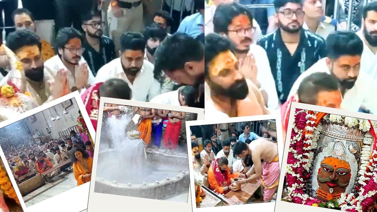 संजय दत्त ने महाकालेश्वर मंदिर में टेका माथा, भगवान भोलेनाथ की भष्म आरती में लिया आशीर्वाद