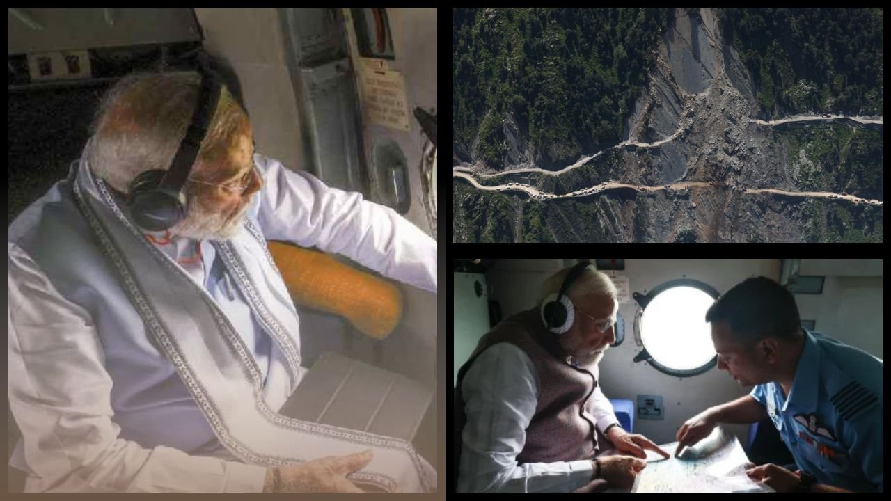 Himachal Floods पर PM मोदी का हवाई सर्वेक्षण, 1500 करोड़ की बड़ी राहत का ऐलान