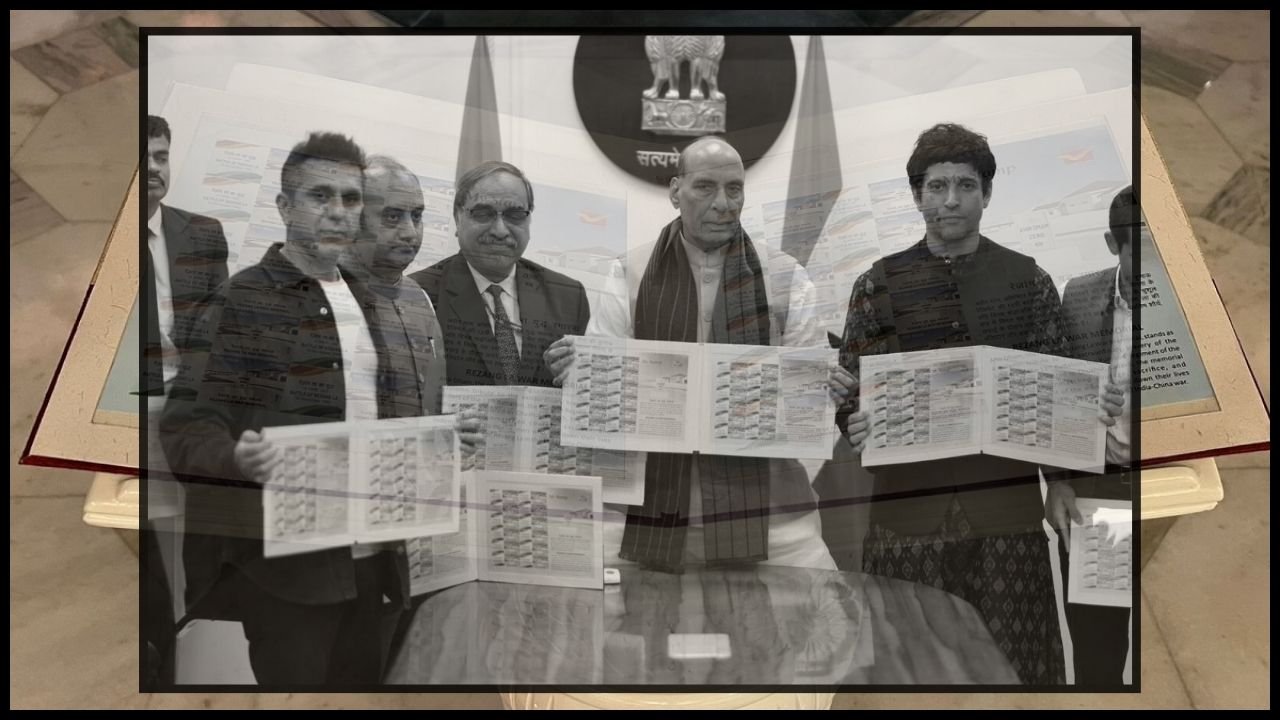 रक्षा मंत्री राजनाथ सिंह ने ‘120 Bahadur’ का माई स्टैम्प लॉन्च किया, रेजांग ला वीरों को किया श्रद्धांजलि